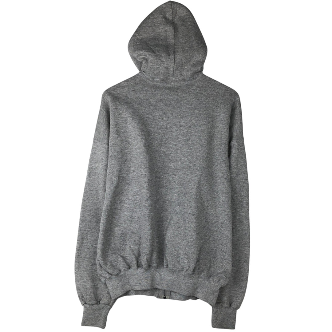Vintage 90'S Russell Athletic full-zip sweatshirt, size XL, men's polyester gray type Vintage Second Hand