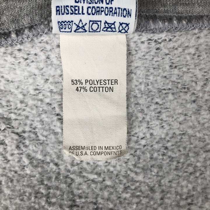 Vintage 90'S Russell Athletic full-zip sweatshirt, size XL, men's polyester gray type Vintage Second Hand