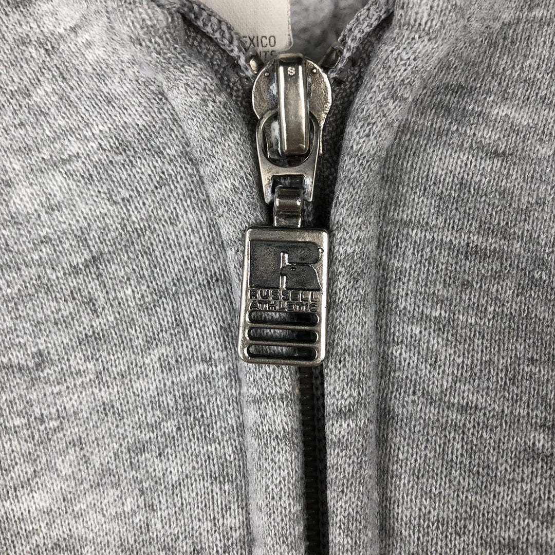 Vintage 90'S Russell Athletic full-zip sweatshirt, size XL, men's polyester gray type Vintage Second Hand