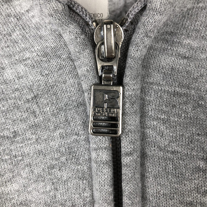 Vintage 90'S Russell Athletic full-zip sweatshirt, size XL, men's polyester gray type Vintage Second Hand