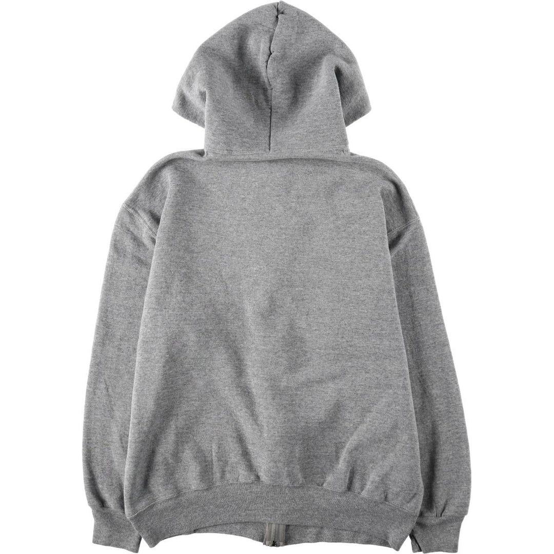 Vintage 90'S Russell Athletic full-zip sweatshirt, USA made, men's size XL polyester gray type Vintage Second Hand