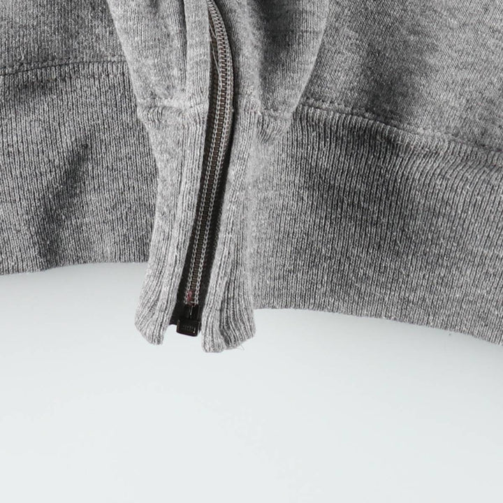 Vintage 90'S Russell Athletic full-zip sweatshirt, USA made, men's size XL polyester gray type Vintage Second Hand