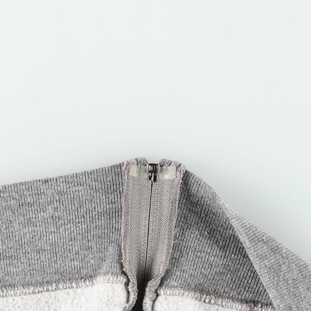 Vintage 90'S Russell Athletic full-zip sweatshirt, USA made, men's size XL polyester gray type Vintage Second Hand