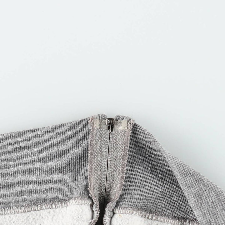 Vintage 90'S Russell Athletic full-zip sweatshirt, USA made, men's size XL polyester gray type Vintage Second Hand
