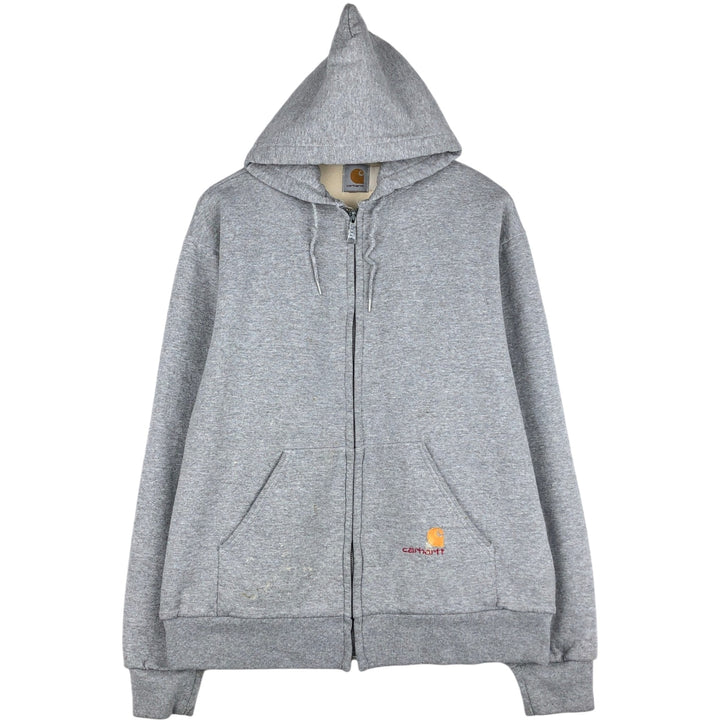 Carhartt Sweat Full Zip Hoodie Men's XL Vintage unclear gray type Vintage Second Hand