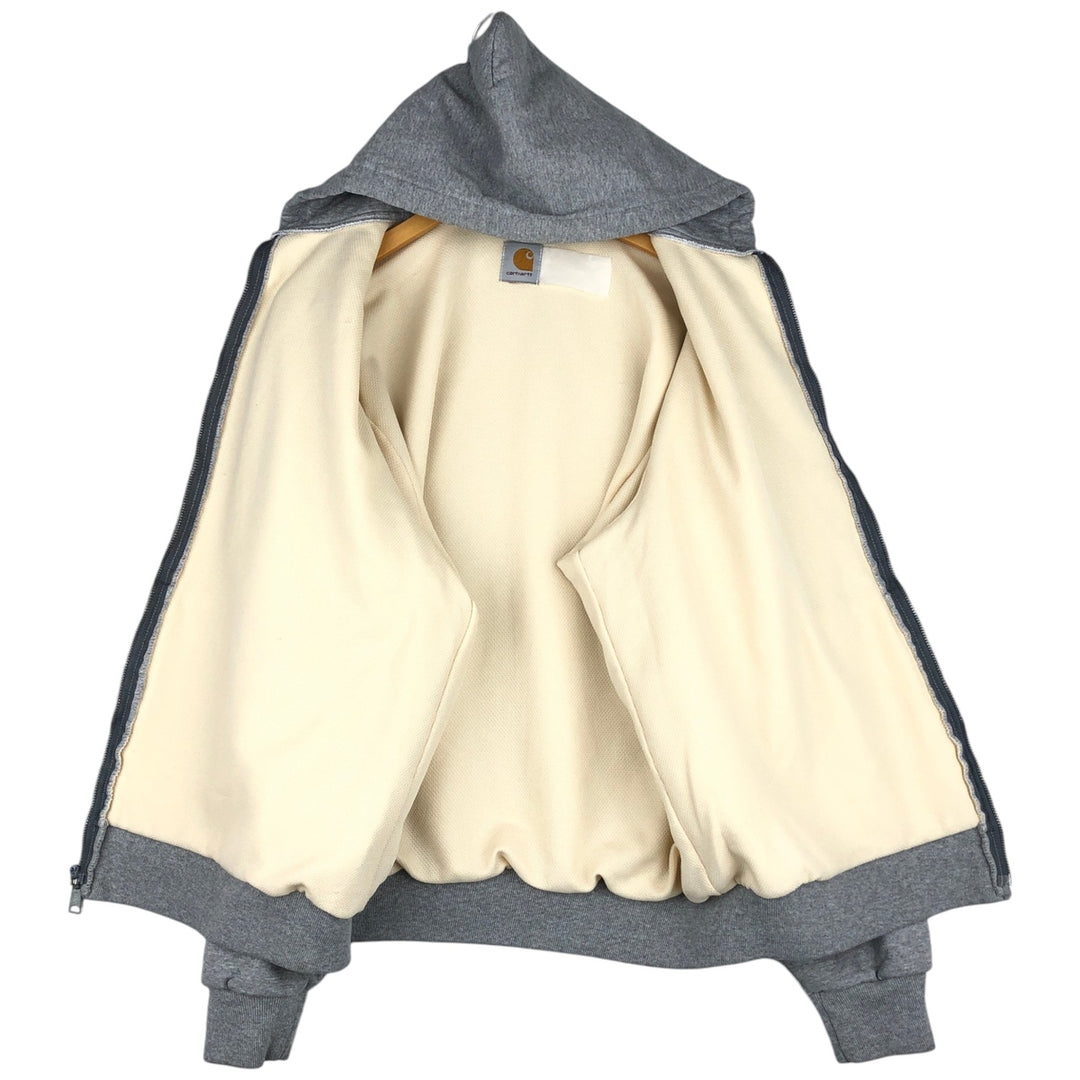 Carhartt Sweat Full Zip Hoodie Men's XL Vintage unclear gray type Vintage Second Hand