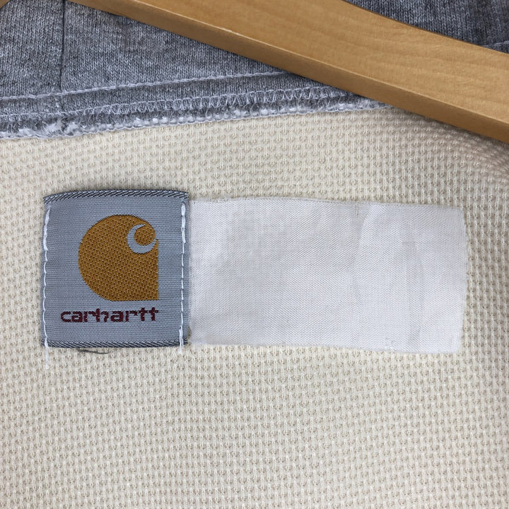 Carhartt Sweat Full Zip Hoodie Men's XL Vintage unclear gray type Vintage Second Hand