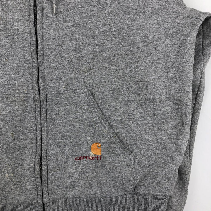 Carhartt Sweat Full Zip Hoodie Men's XL Vintage unclear gray type Vintage Second Hand