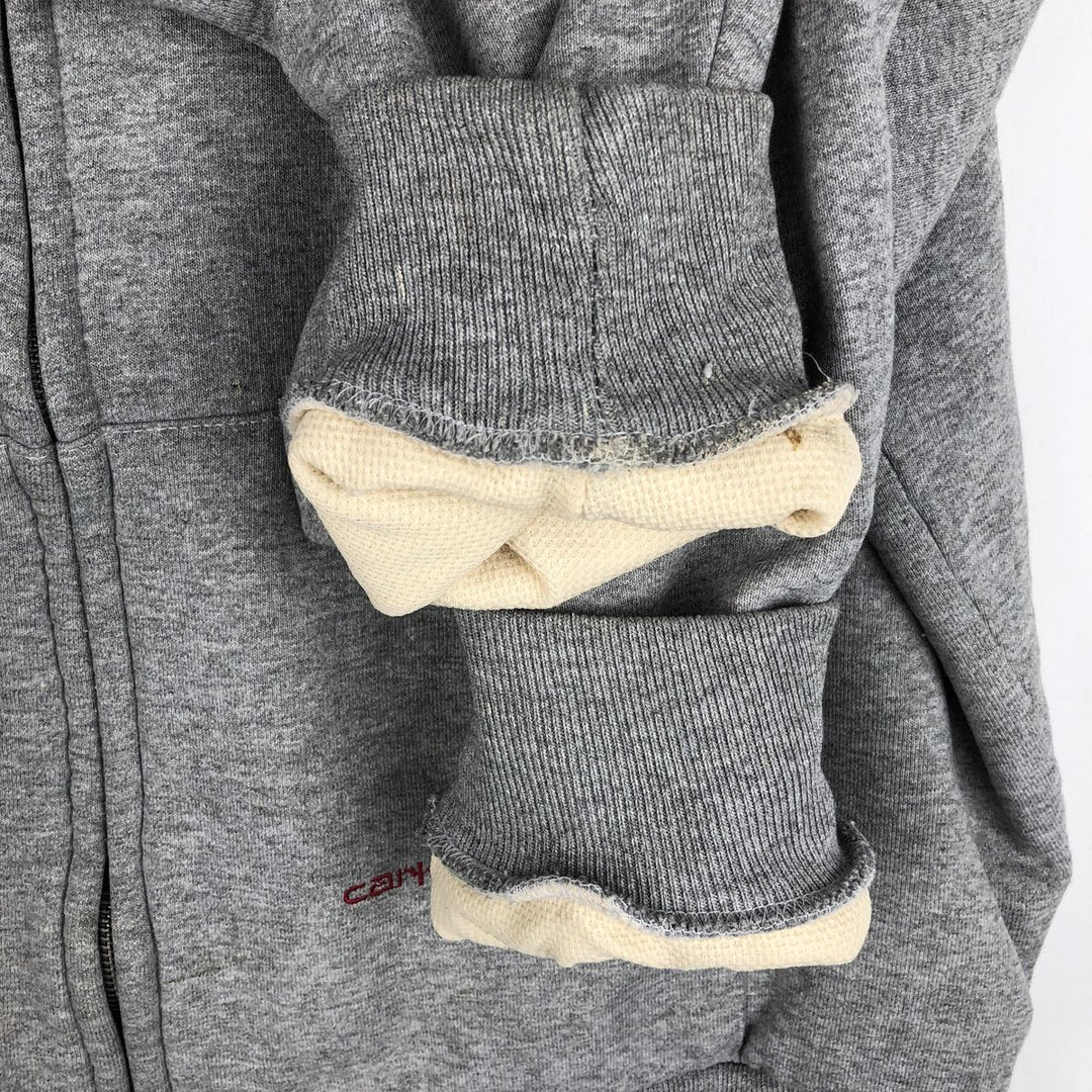 Carhartt Sweat Full Zip Hoodie Men's XL Vintage unclear gray type Vintage Second Hand