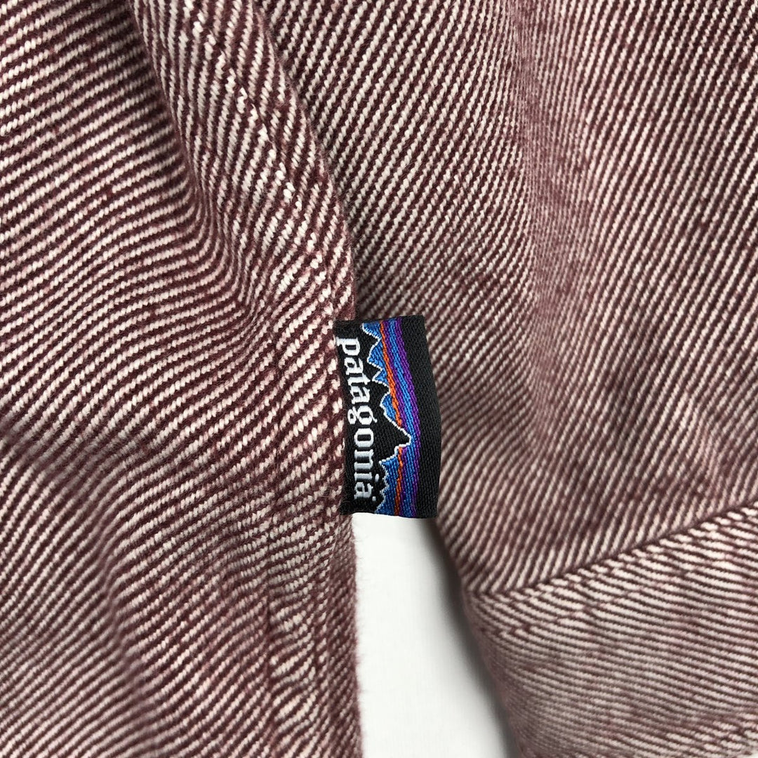 2000'S Patagonia Organic Cotton 53947FA12 Long-Sleeve Flannel Check Shirt, Boxy Shirt, Men's Size L (approx.) Organic cotton red type Vintage Second Hand
