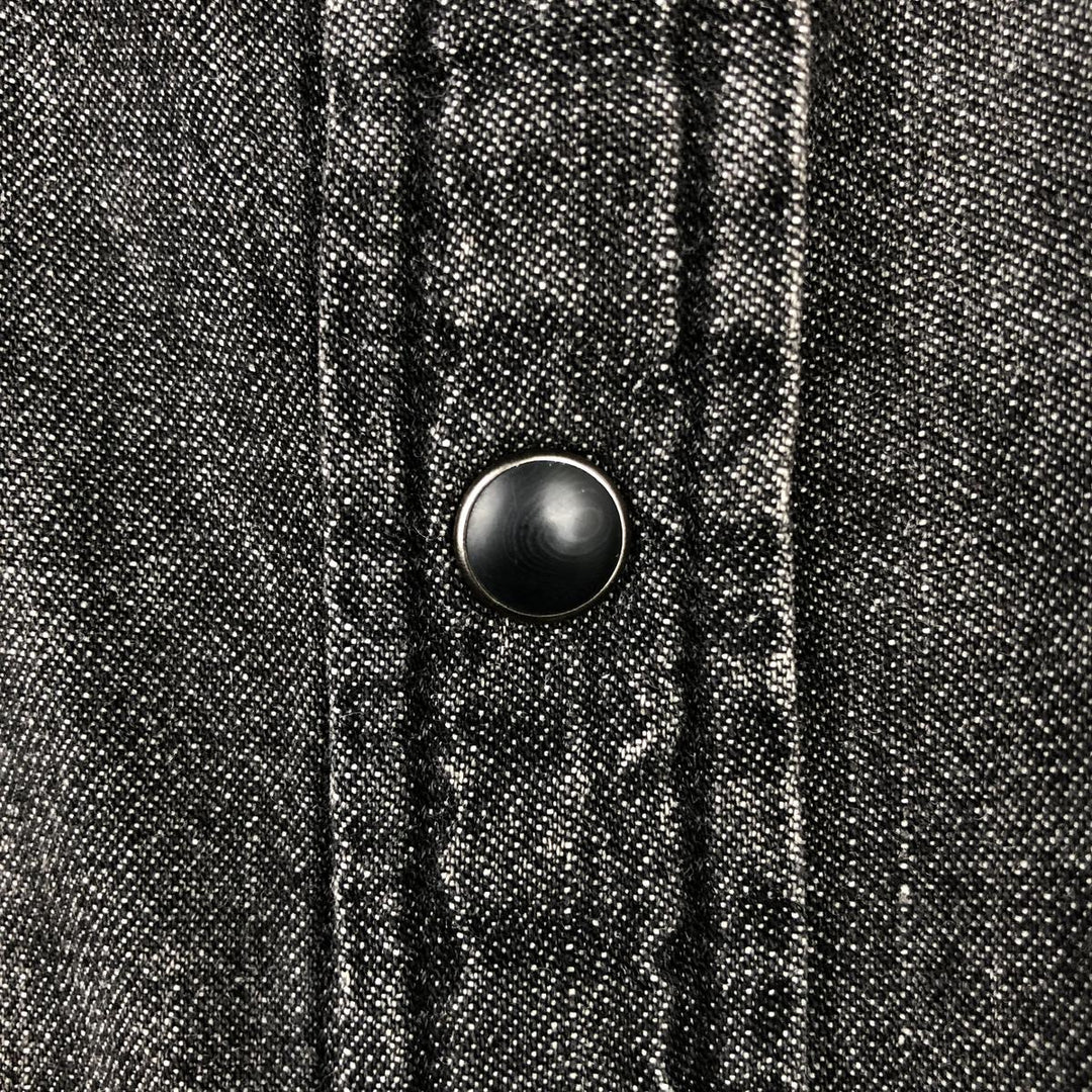 Ralph Lauren DENIM&SUPPLY Long-Sleeve Western Shirt, Men's Size L (approx.) cotton black type Vintage Second Hand