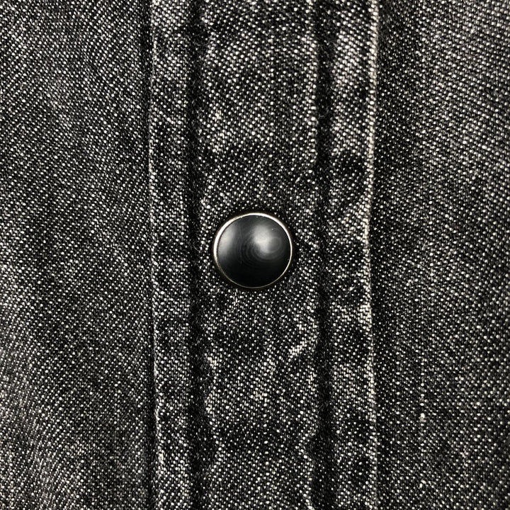 Ralph Lauren DENIM&SUPPLY Long-Sleeve Western Shirt, Men's Size L (approx.) cotton black type Vintage Second Hand