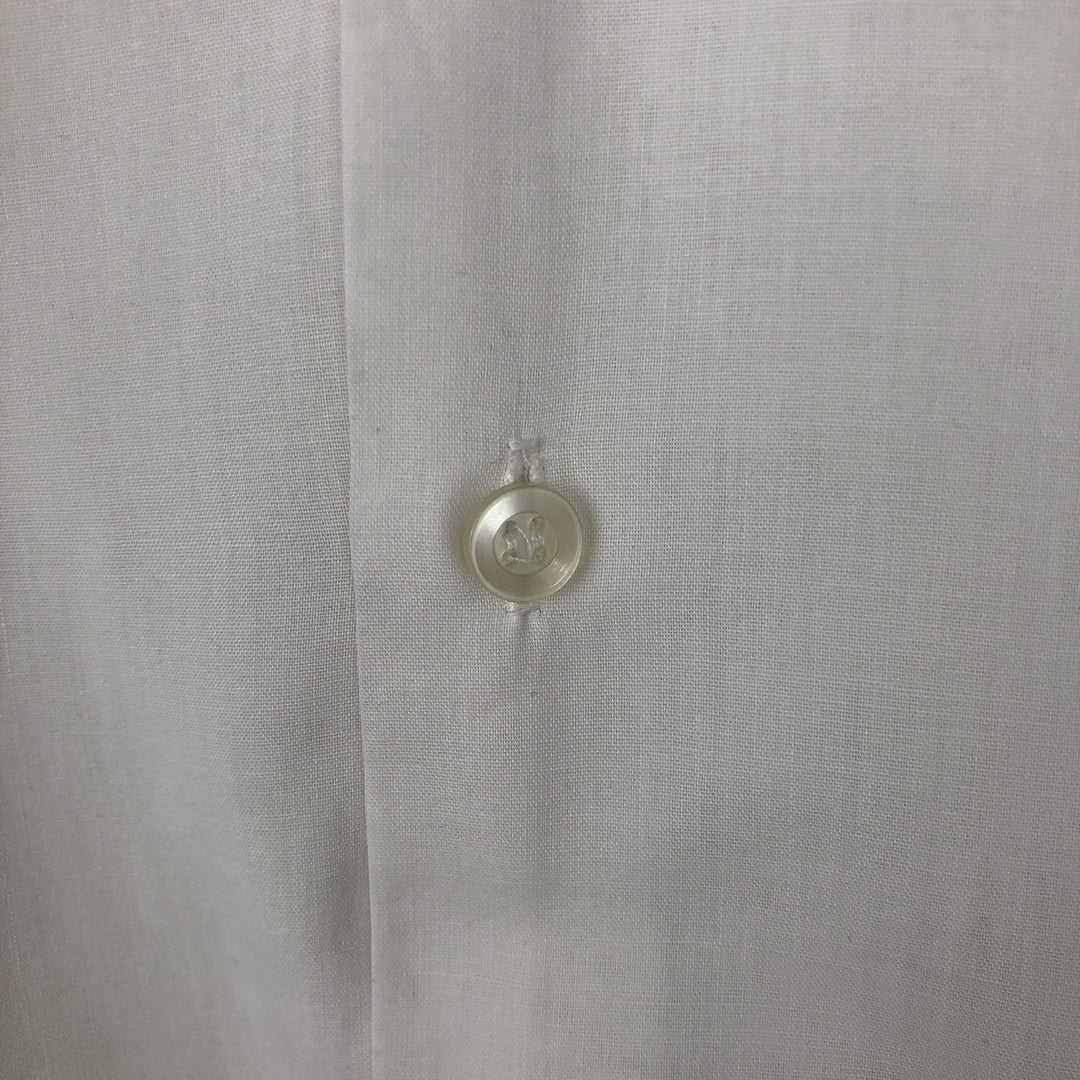 CROWN Short-Sleeve Open-Collar Shirt, Men's Size L (approx.) unclear white type Vintage Second Hand