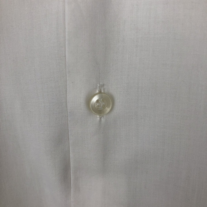 CROWN Short-Sleeve Open-Collar Shirt, Men's Size L (approx.) unclear white type Vintage Second Hand
