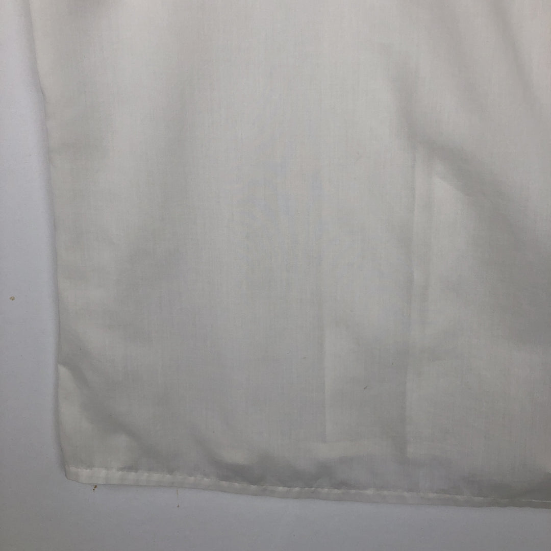 CROWN Short-Sleeve Open-Collar Shirt, Men's Size L (approx.) unclear white type Vintage Second Hand