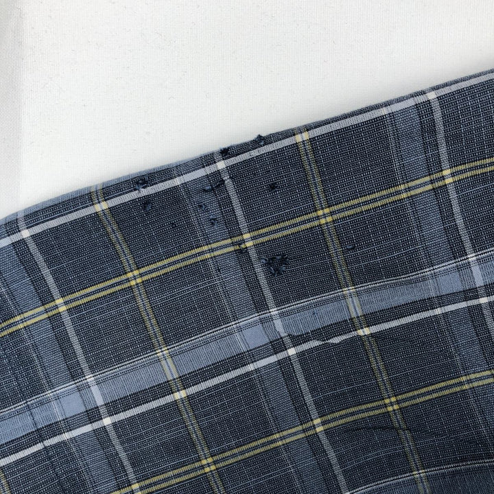 Columbia Short-Sleeve Cotton Check Shirt, Men's Size XL (approx.) cotton navy blue type Vintage Second Hand