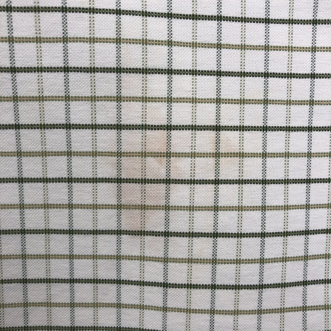 LLBean Short Sleeve Button-Down Check Shirt, Men's Size L cotton white type Vintage Second Hand