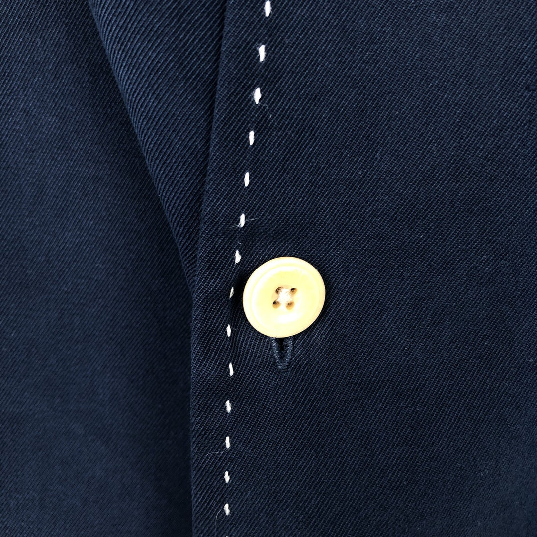90'S Nat Nast Short-Sleeve Open-Collar Silk Shirt, Men's Size L (Equivalent), Vintage silk navy blue type Vintage Second Hand