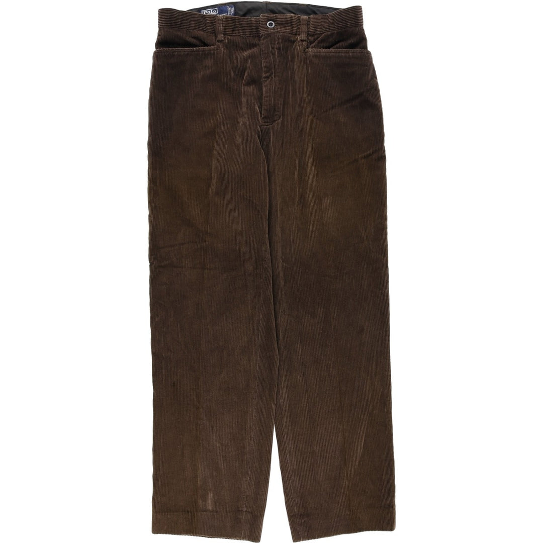 Ralph Lauren POLO by Ralph Lauren wide-ribbed corduroy pants, men's size W33 cotton brown type Vintage Second Hand