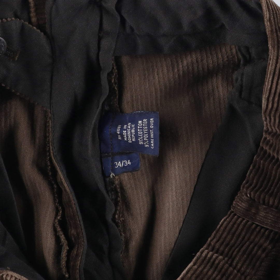 Ralph Lauren POLO by Ralph Lauren wide-ribbed corduroy pants, men's size W33 cotton brown type Vintage Second Hand