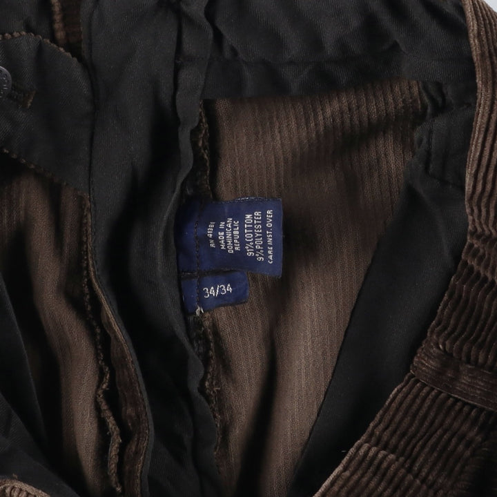 Ralph Lauren POLO by Ralph Lauren wide-ribbed corduroy pants, men's size W33 cotton brown type Vintage Second Hand