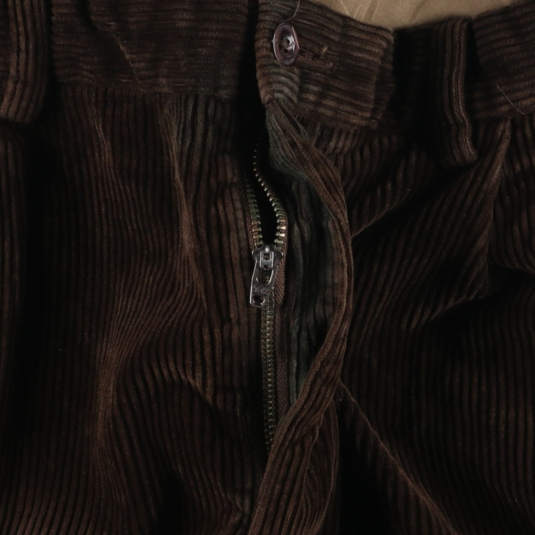 Ralph Lauren POLO by Ralph Lauren Two-pleat Corduroy Pants for Men, W34 cotton brown type Vintage Second Hand