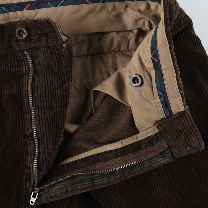 Ralph Lauren POLO by Ralph Lauren Two-pleat Corduroy Pants for Men, W34 cotton brown type Vintage Second Hand
