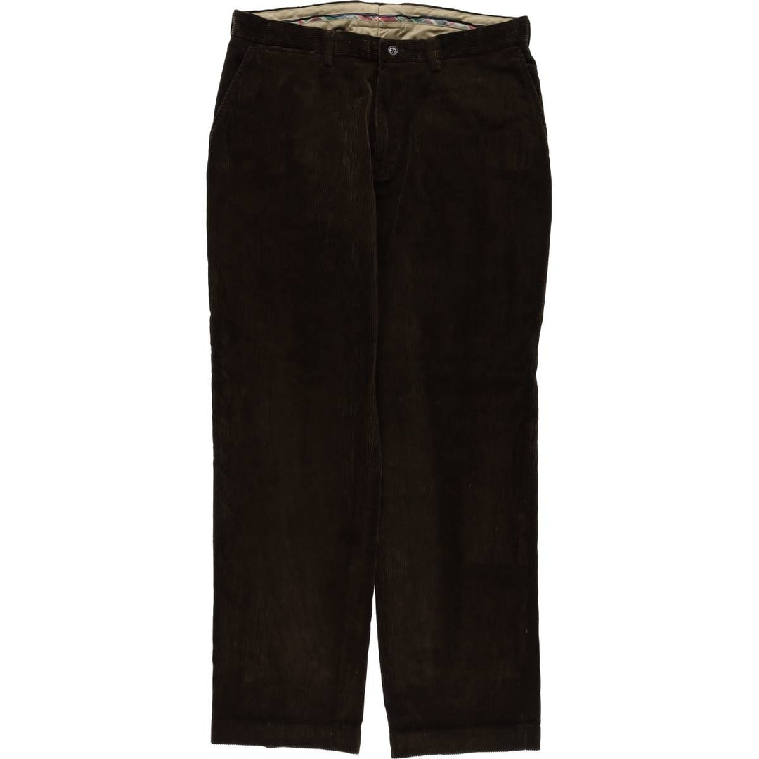 Ralph Lauren POLO by Ralph Lauren PRESTON PANT, wide-ribbed corduroy pants, men's size W35. cotton brown type Vintage Second Hand