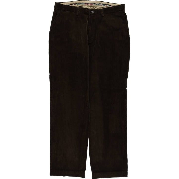 Ralph Lauren POLO by Ralph Lauren PRESTON PANT, wide-ribbed corduroy pants, men's size W35. cotton brown type Vintage Second Hand