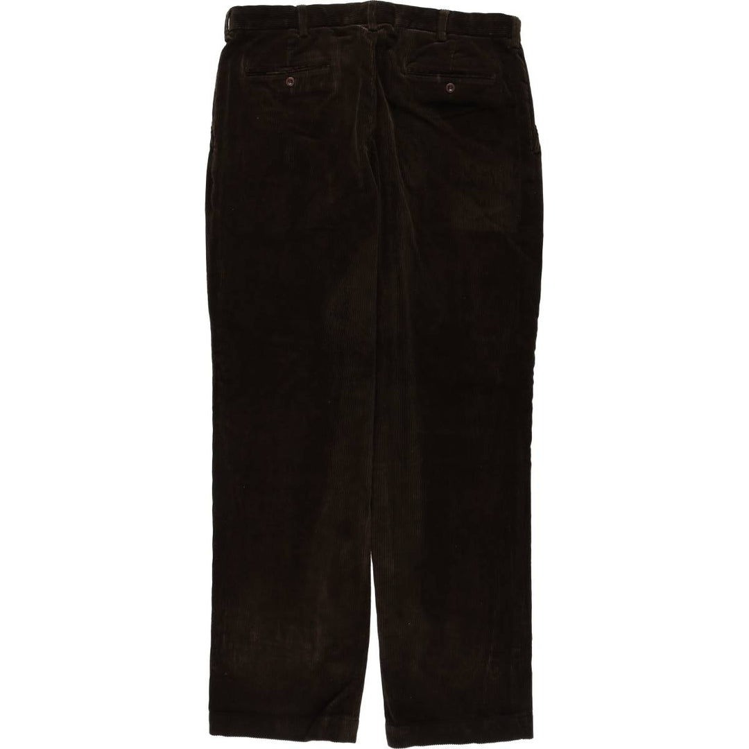 Ralph Lauren POLO by Ralph Lauren PRESTON PANT, wide-ribbed corduroy pants, men's size W35. cotton brown type Vintage Second Hand