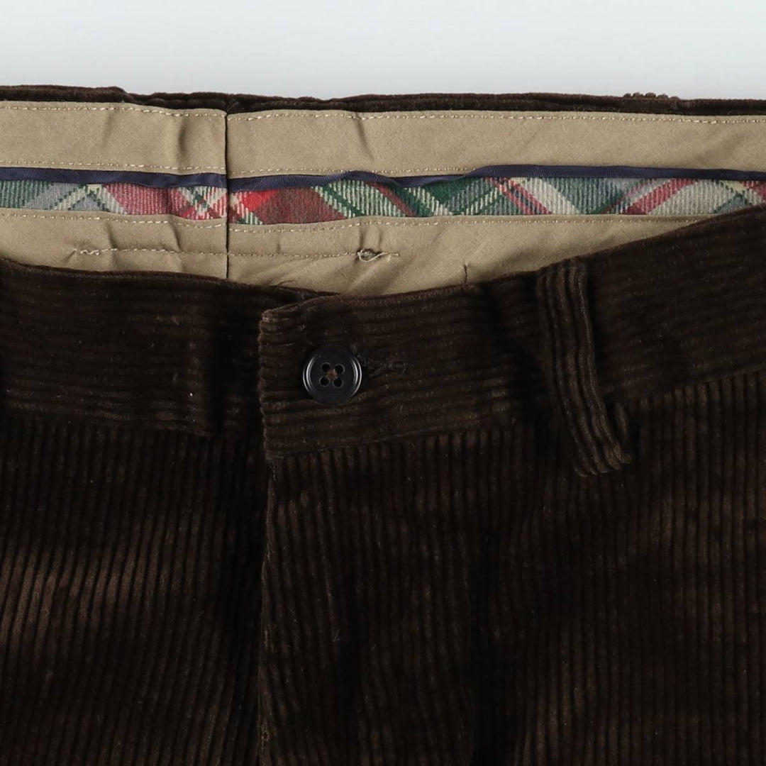 Ralph Lauren POLO by Ralph Lauren PRESTON PANT, wide-ribbed corduroy pants, men's size W35. cotton brown type Vintage Second Hand