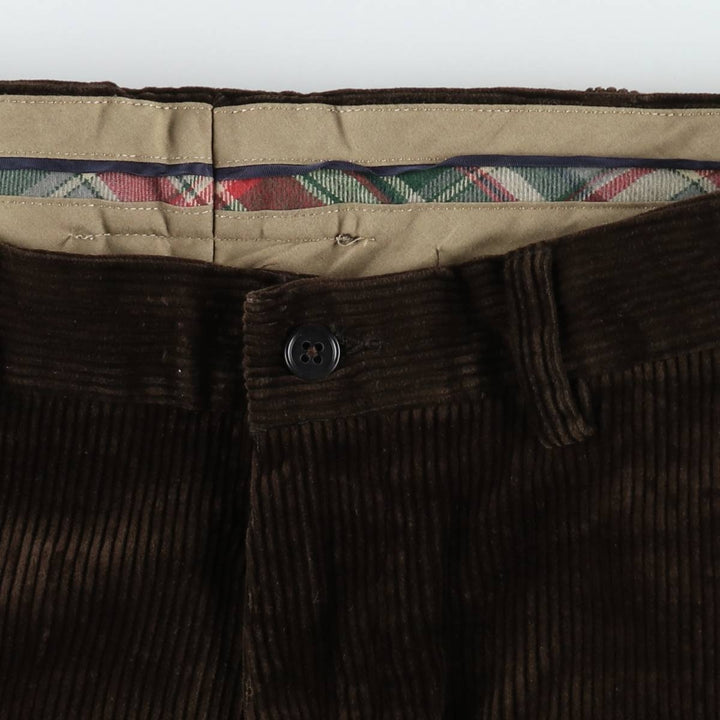 Ralph Lauren POLO by Ralph Lauren PRESTON PANT, wide-ribbed corduroy pants, men's size W35. cotton brown type Vintage Second Hand