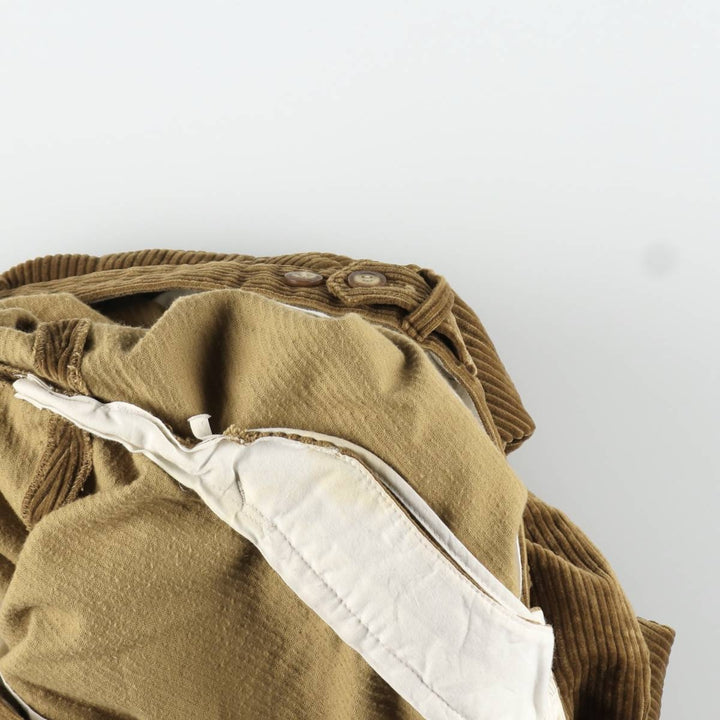 Valentino VALENTINO JEANS Two-pleat wide-wale corduroy pants, men's size W32 (approx.) cotton beige type brown Vintage Second Hand