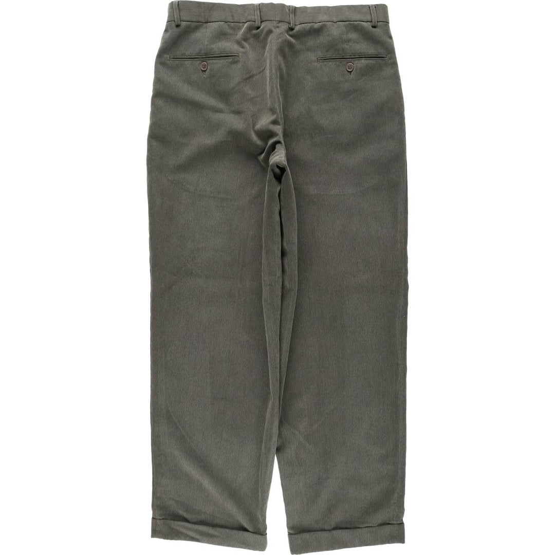 ~1990'S Yves Saint Laurent Two-Pleat Slacks Pants Men's W35 (approx.) Vintage others gray type Vintage Second Hand