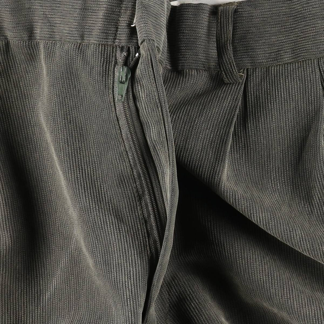 ~1990'S Yves Saint Laurent Two-Pleat Slacks Pants Men's W35 (approx.) Vintage others gray type Vintage Second Hand