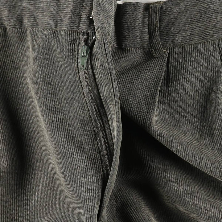 ~1990'S Yves Saint Laurent Two-Pleat Slacks Pants Men's W35 (approx.) Vintage others gray type Vintage Second Hand