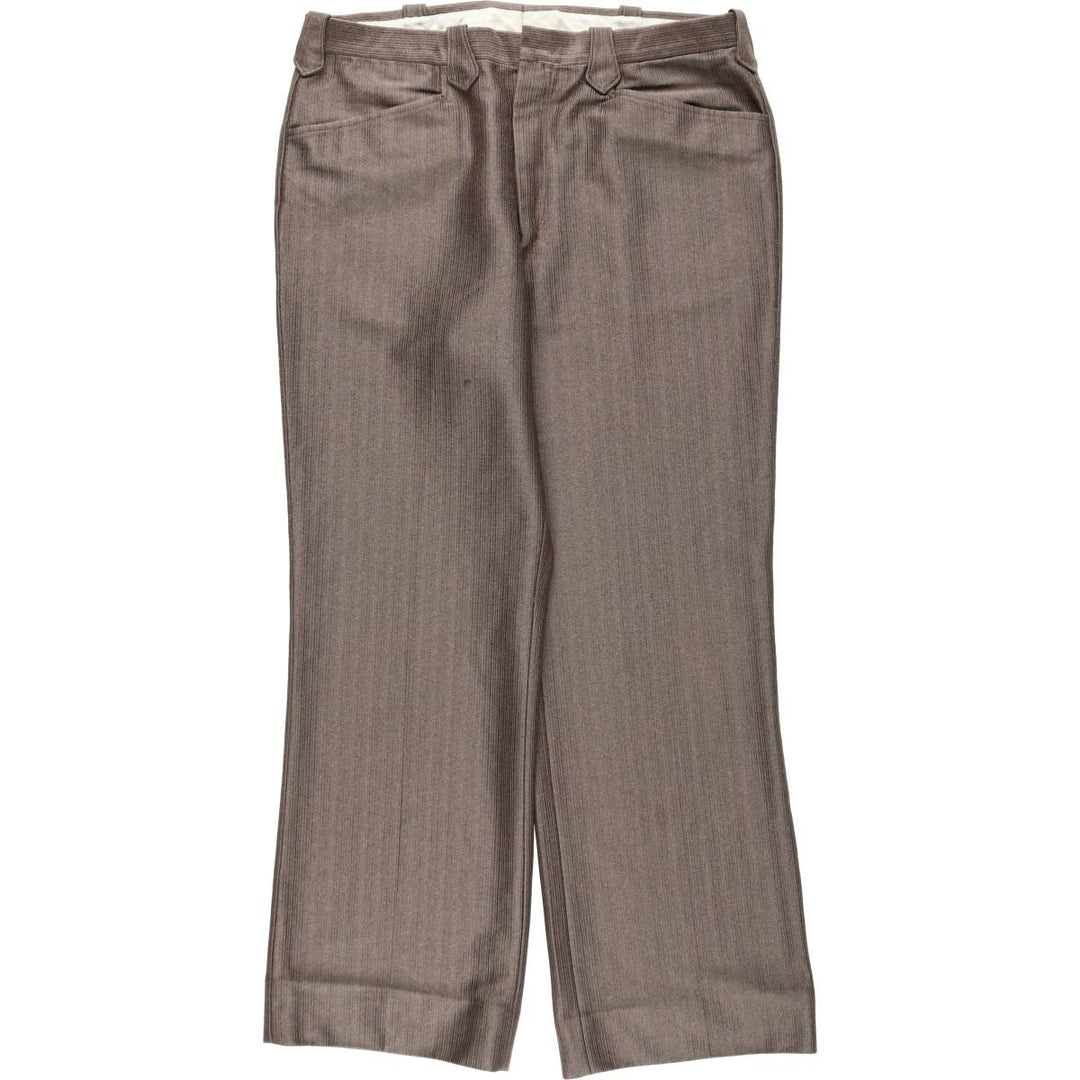 Men's slacks pants, equivalent to size W36, vintage. unclear brown type Vintage Second Hand