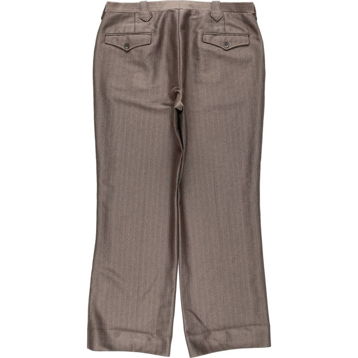 Men's slacks pants, equivalent to size W36, vintage. unclear brown type Vintage Second Hand