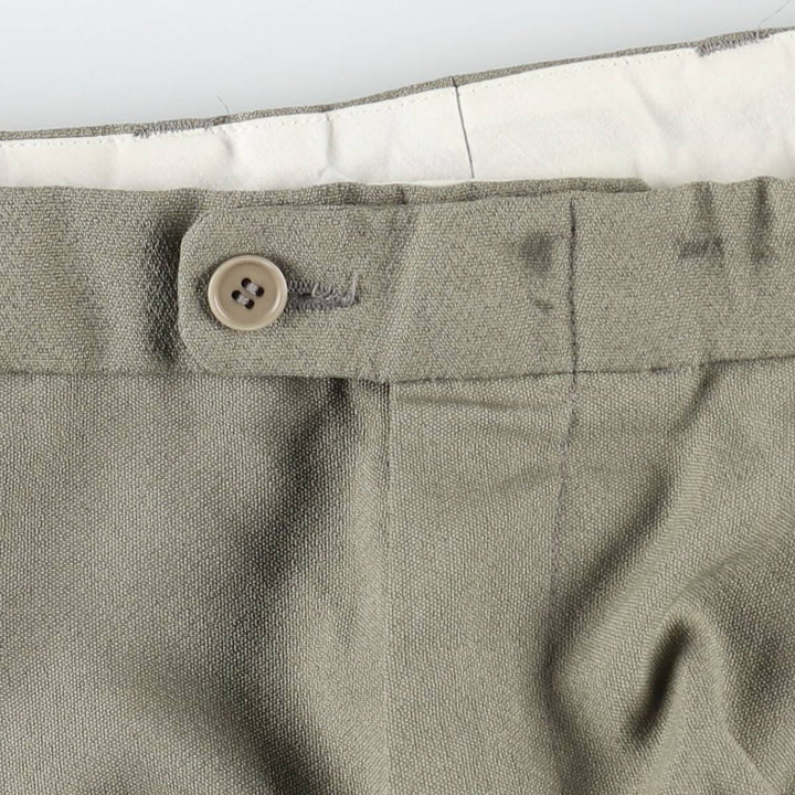80s-90'S RISERVA Three-Pleat Slacks Pants Men's W32 (approx.) Vintage unclear gray type Vintage Second Hand