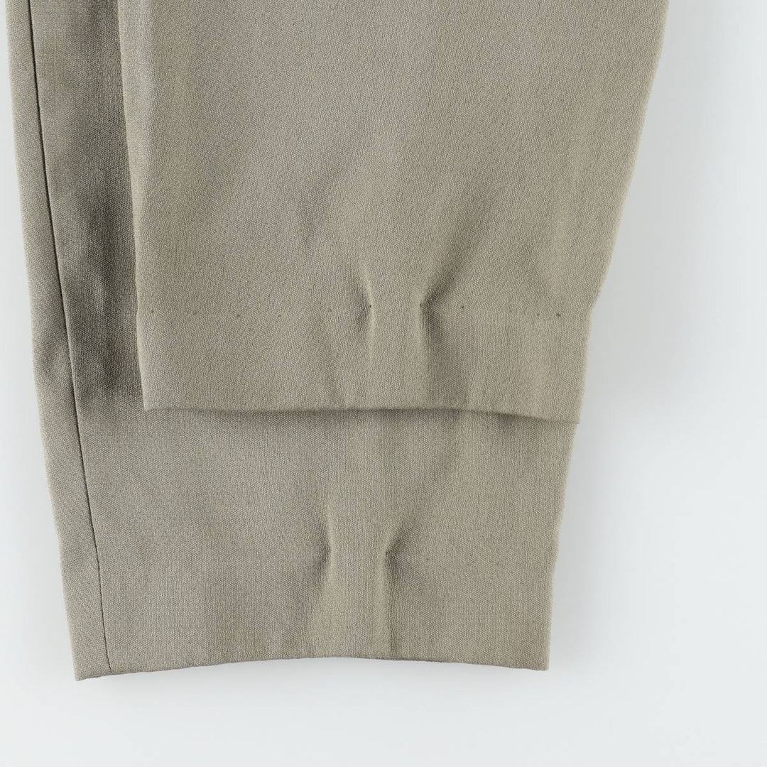 80s-90'S RISERVA Three-Pleat Slacks Pants Men's W32 (approx.) Vintage unclear gray type Vintage Second Hand
