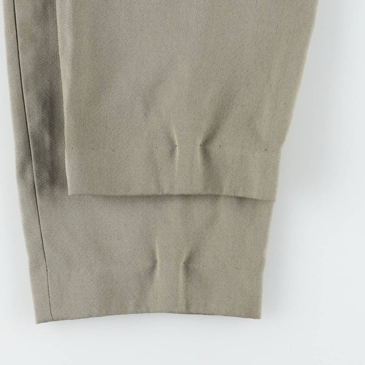 80s-90'S RISERVA Three-Pleat Slacks Pants Men's W32 (approx.) Vintage unclear gray type Vintage Second Hand
