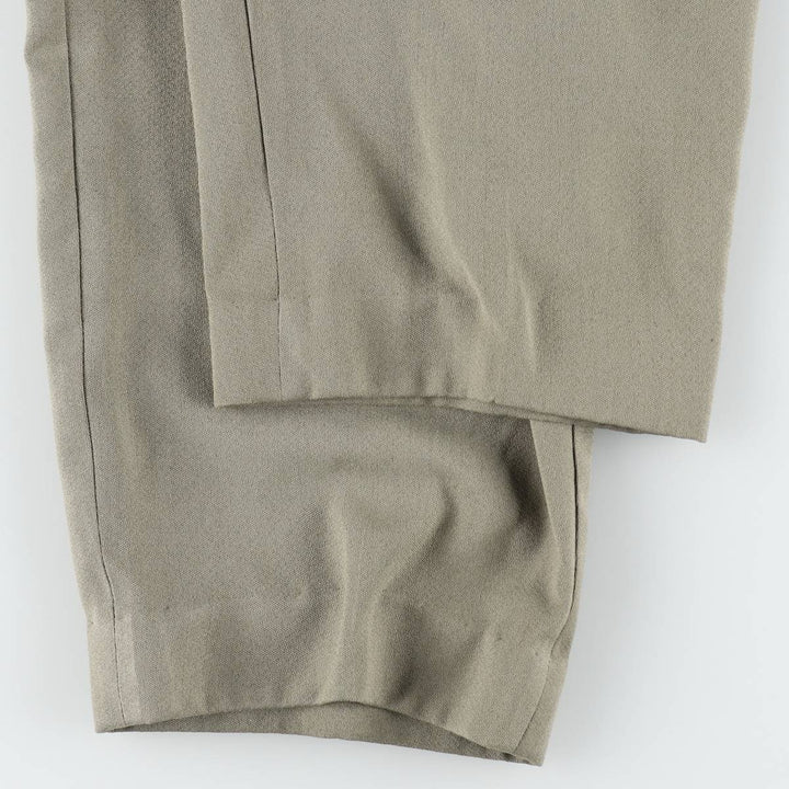 80s-90'S RISERVA Three-Pleat Slacks Pants Men's W32 (approx.) Vintage unclear gray type Vintage Second Hand