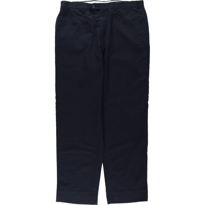 Ralph Lauren LAUREN wool trousers/slacks for men, size W35 (approx.) wool navy blue type Vintage Second Hand