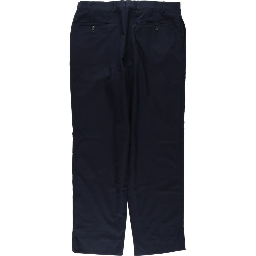 Ralph Lauren LAUREN wool trousers/slacks for men, size W35 (approx.) wool navy blue type Vintage Second Hand