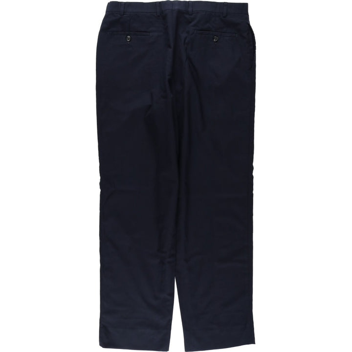 Ralph Lauren LAUREN wool trousers/slacks for men, size W35 (approx.) wool navy blue type Vintage Second Hand