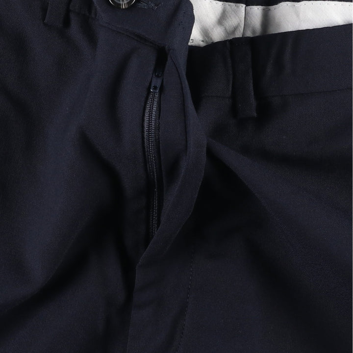 Ralph Lauren LAUREN wool trousers/slacks for men, size W35 (approx.) wool navy blue type Vintage Second Hand