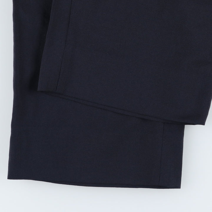 Ralph Lauren LAUREN wool trousers/slacks for men, size W35 (approx.) wool navy blue type Vintage Second Hand