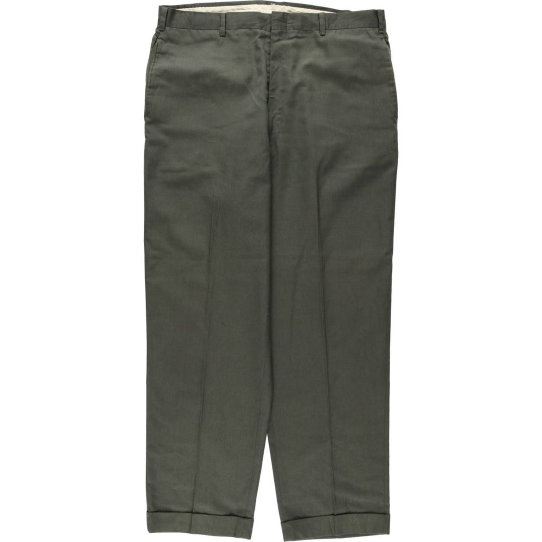 1960s-1970'S KORATRON slacks pants, men's size W36 (approx.), vintage. unclear Khaki type Vintage Second Hand