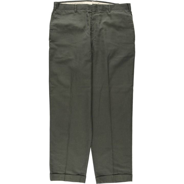 1960s-1970'S KORATRON slacks pants, men's size W36 (approx.), vintage. unclear Khaki type Vintage Second Hand