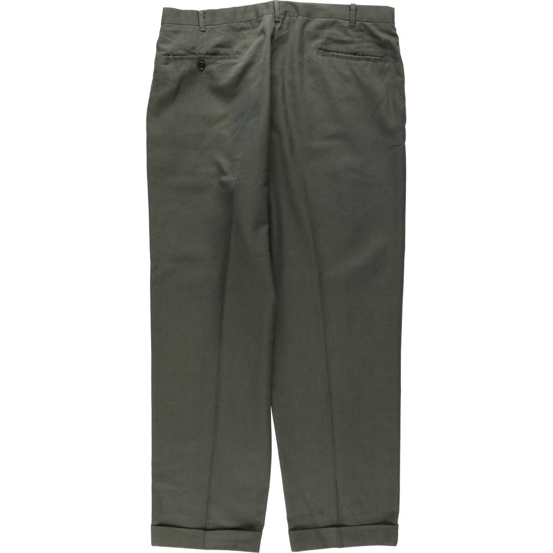 1960s-1970'S KORATRON slacks pants, men's size W36 (approx.), vintage. unclear Khaki type Vintage Second Hand